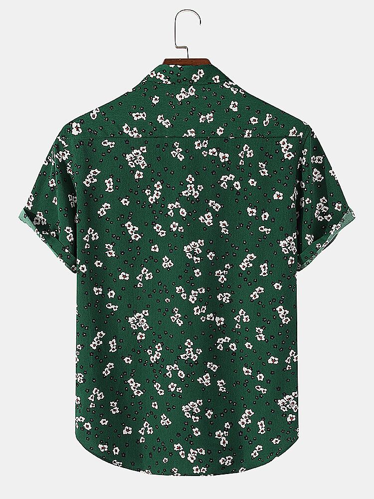 Camisas Casuales De Bolsillo Con Estampado De Dibujos Animados Navideños Para Hombre