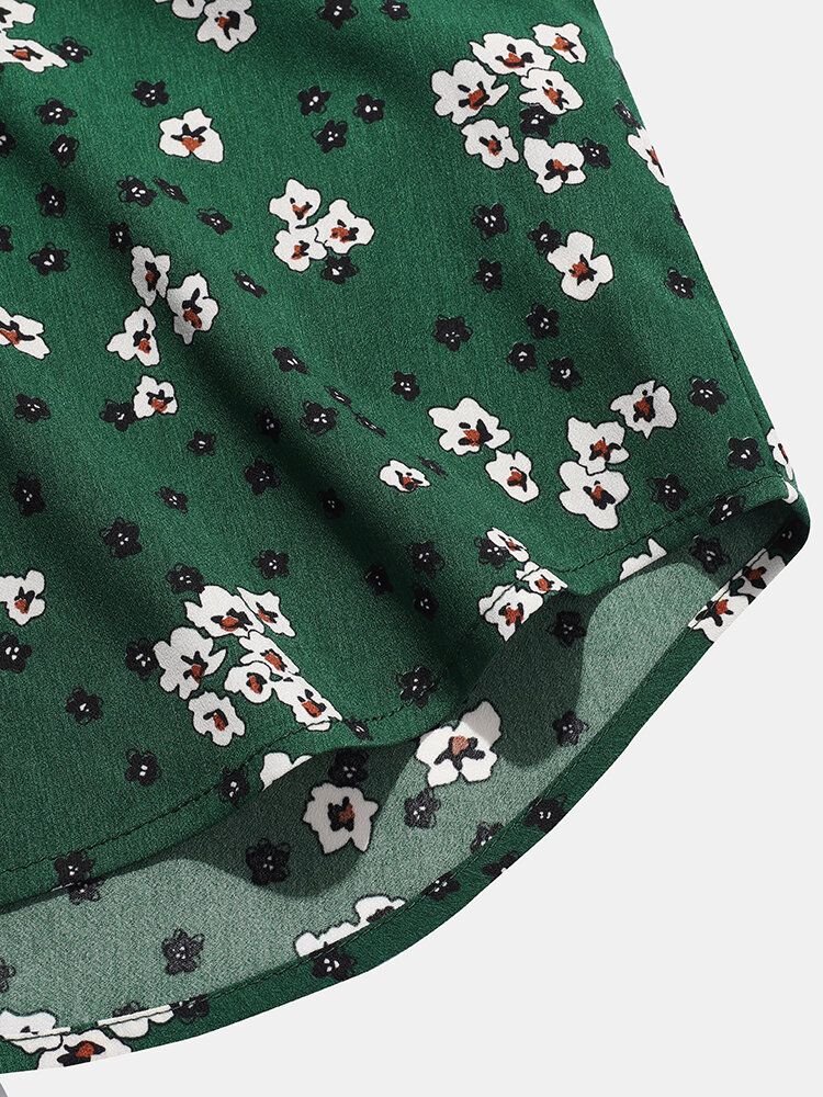 Camisas Casuales De Bolsillo Con Estampado De Dibujos Animados Navideños Para Hombre