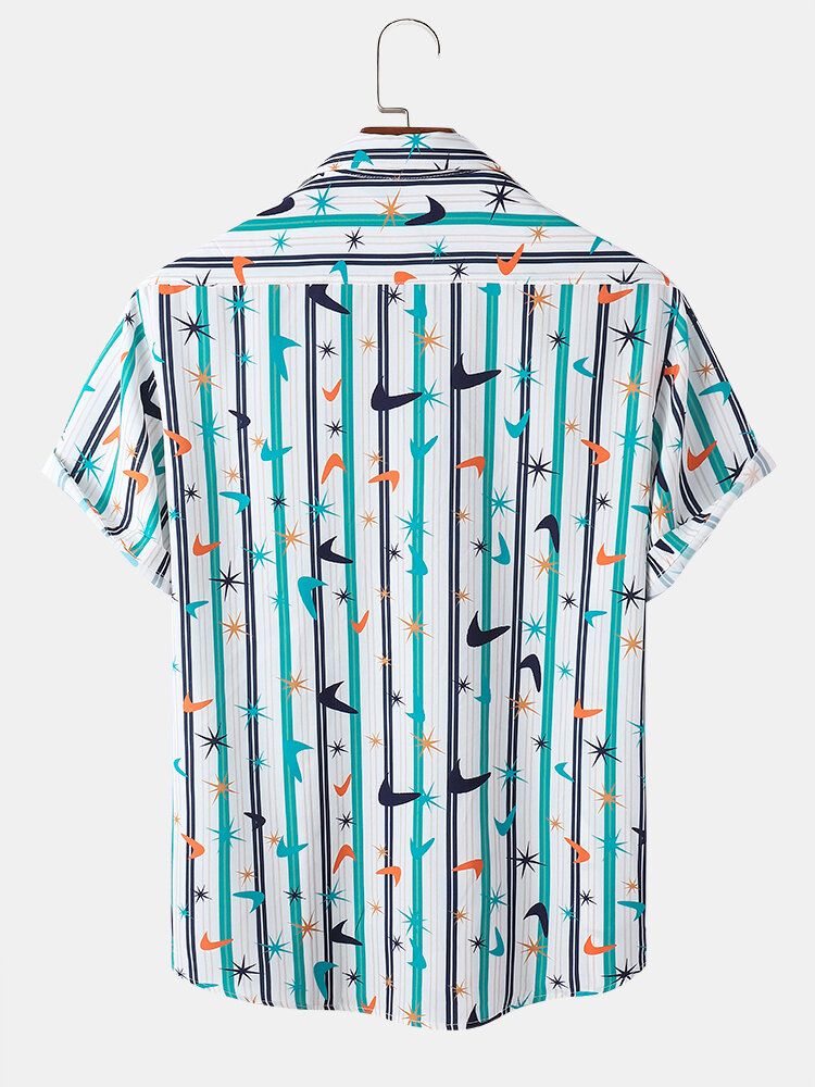 Camisas Casuales Con Estampado De Dibujos Animados Divertidos Para Hombre