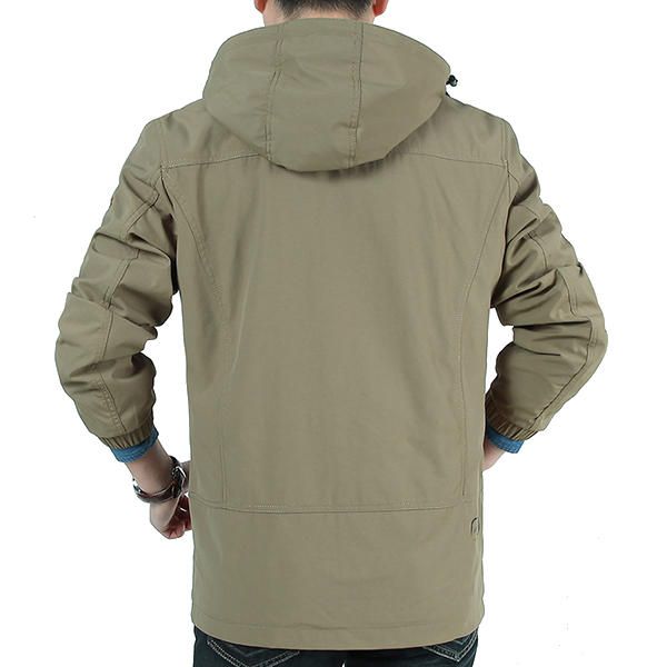 Sudaderas Con Capucha Deportivas Al Aire Libre Informales Para Hombre Gabardina Abrigo Impermeable A Prueba De Viento