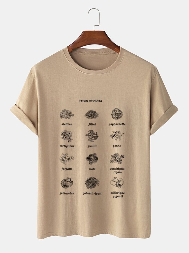 Hombres 100% Algodón Tipos De Plantas Imprimir Community Spirit Camiseta Delgada De Manga Corta