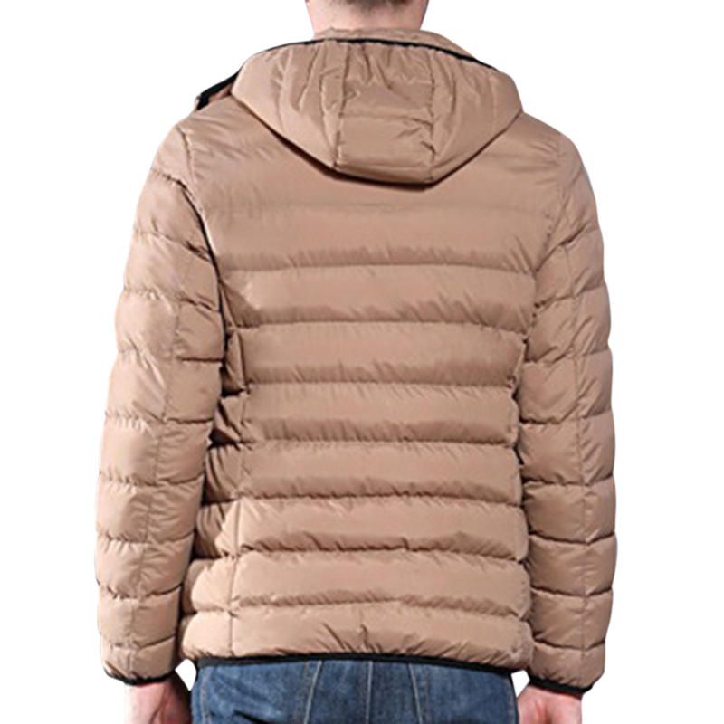 Chaqueta Acolchada Con Aislamiento Cálido A Prueba De Viento Con Capucha De Invierno Para Hombre