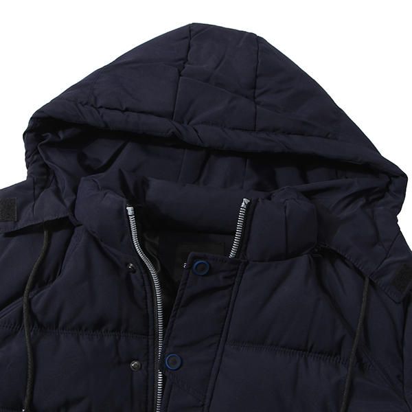 Invierno Grueso Cálido Multi Bolsillos Cremallera Chaqueta Acolchada Prendas De Abrigo Parkas Para Hombres