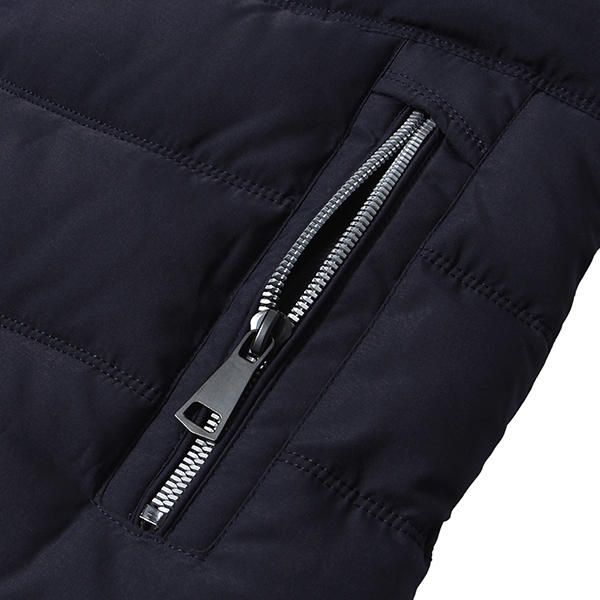 Invierno Grueso Cálido Multi Bolsillos Cremallera Chaqueta Acolchada Prendas De Abrigo Parkas Para Hombres