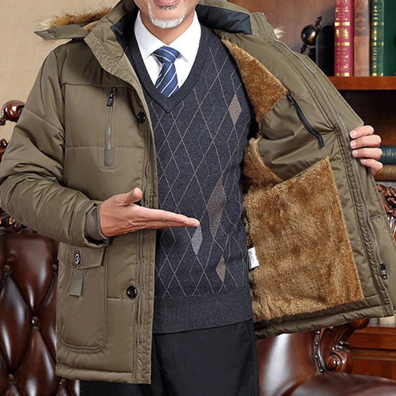 Parka Con Capucha Y Capucha De Forro Polar Windprof De Talla Grande