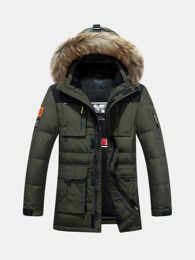 Parka De Invierno Gruesa Cálida A Prueba De Viento Para Hombre Parka Al Aire Libre