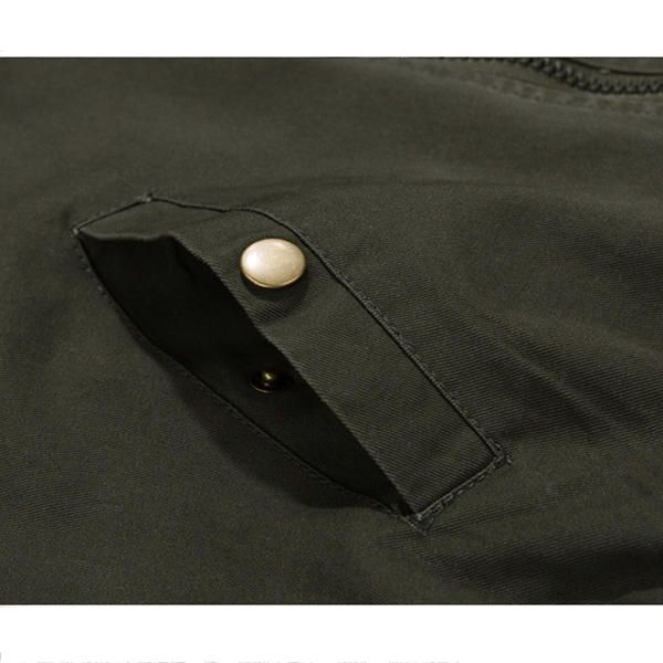 Chaqueta De Vuelo Militar De Moda Con Bordado De Insignia De Charretera