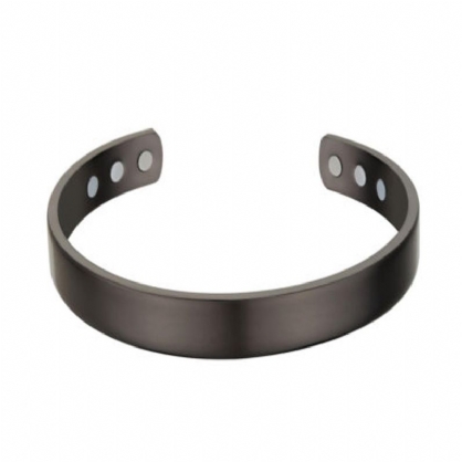 Brazalete Magnético De Cobre Gris Oscuro Brazalete De Brazalete De Artritis Para Dolor Simple