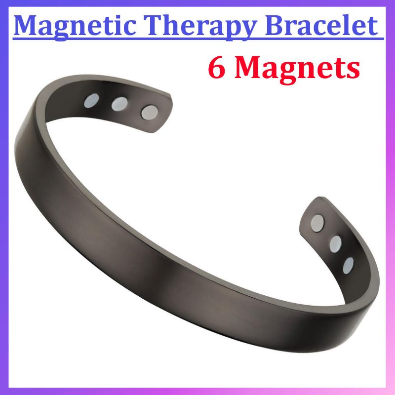 Brazalete Magnético De Cobre Gris Oscuro Brazalete De Brazalete De Artritis Para Dolor Simple