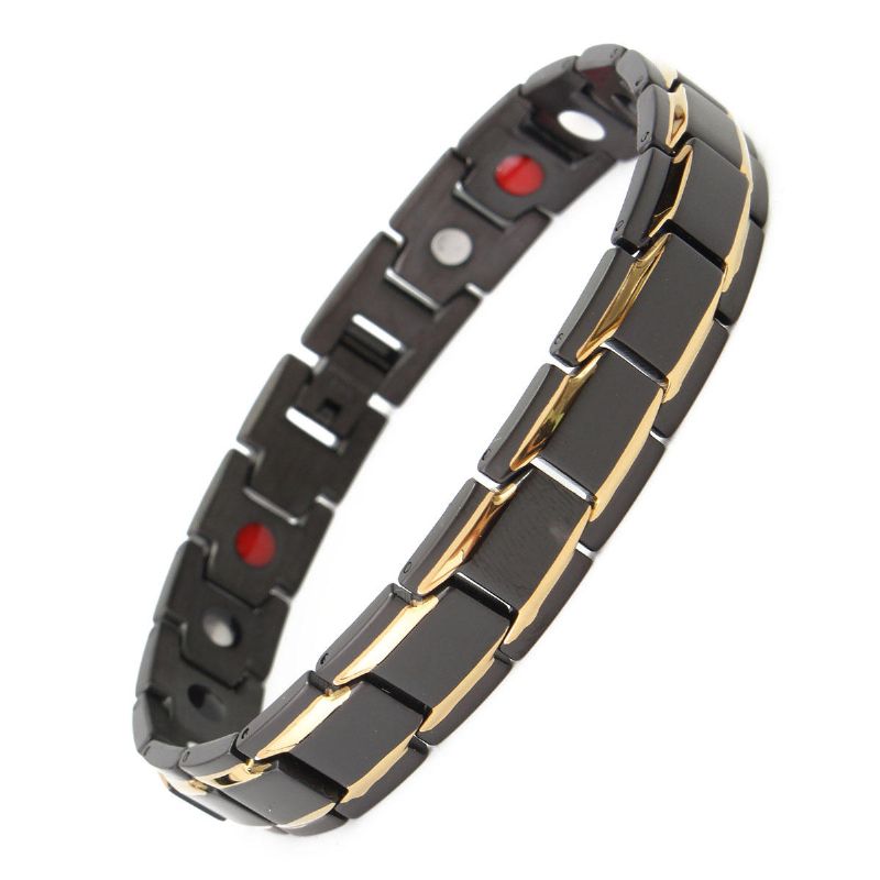 Joyería De Pulsera Magnética De Salud De Titanio Negro 316l Para Hombres