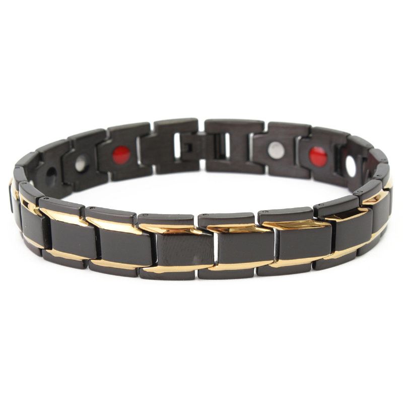 Joyería De Pulsera Magnética De Salud De Titanio Negro 316l Para Hombres