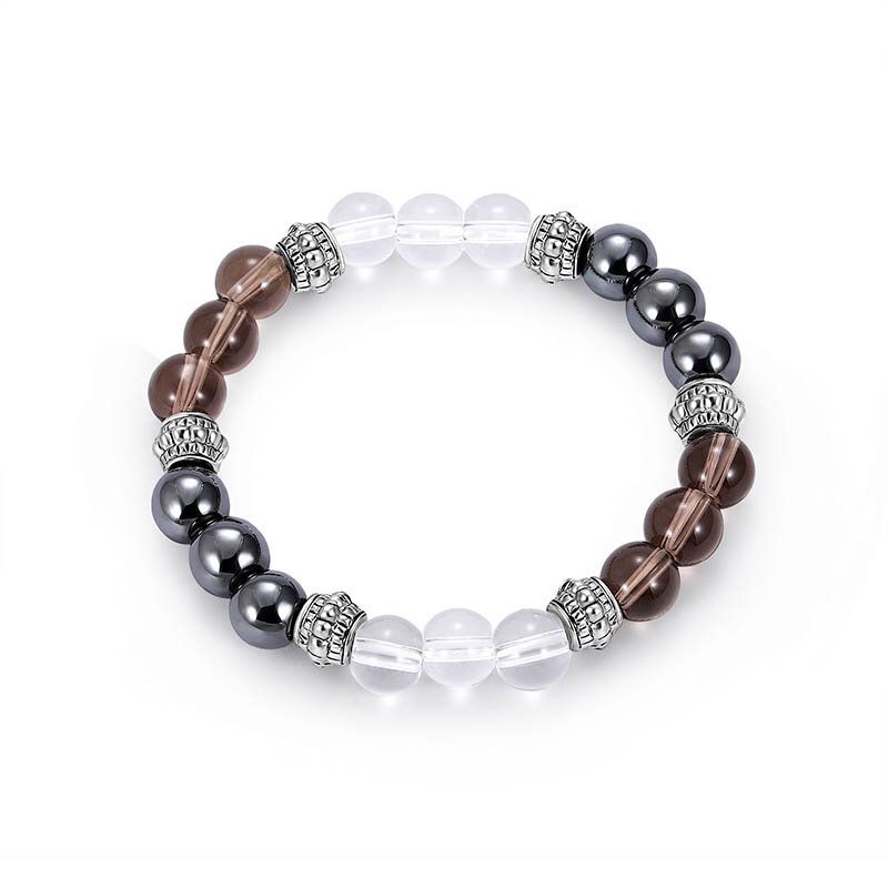 Pulsera De Cuentas De Buda De 8 mm De Moda Pulsera De Cuentas De Degradado Informal De Piedra Natural Para Regalo De Hombre