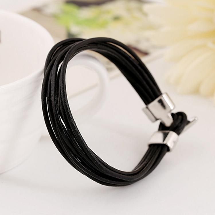 Pulsera De Cuero Tejido De Cuero Vintage Para Hombres Y Mujeres