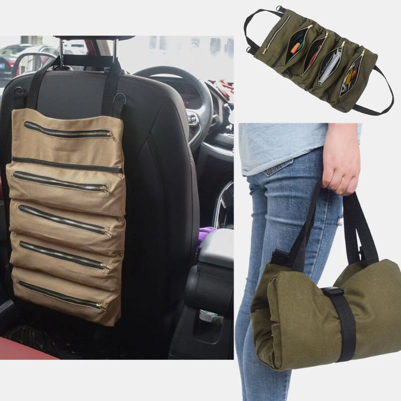 Bolsa De Almacenamiento De Coche Con Suspensión De Lona Multifuncional Bolsa De Herramientas Bolsa De Almacenamiento Portátil Para Kit De Coche