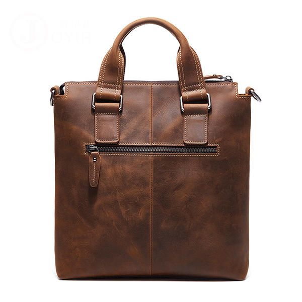 Bolso Bandolera Retro De Cuero Genuino Para Hombre Bolso Bandolera Informal De Negocios Maletín