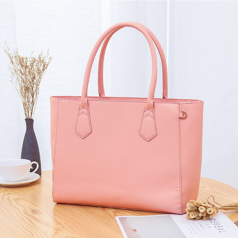 Bolso De Compras Informal De Gran Capacidad Para Mujer Bolso De Hombro Sólido