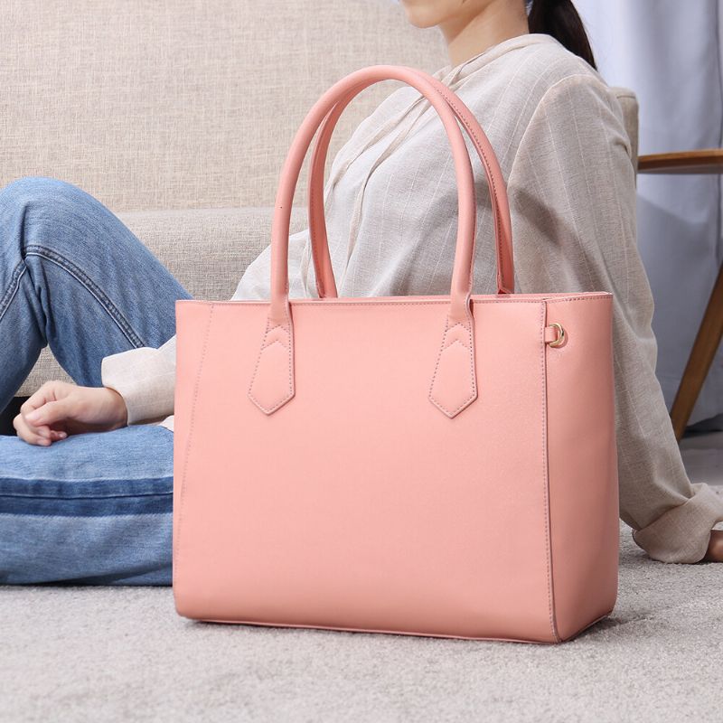 Bolso De Compras Informal De Gran Capacidad Para Mujer Bolso De Hombro Sólido