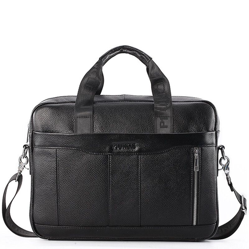 Bolso De Mano De Gran Capacidad De Cuero Genuino Para Hombre Bolso De Hombro Croddbody Bolso De Negocios