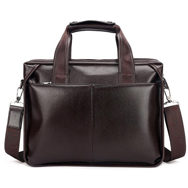 Bolso De Negocios De Piel Sintética Para Hombre Bolsos Para Portátil Maletín