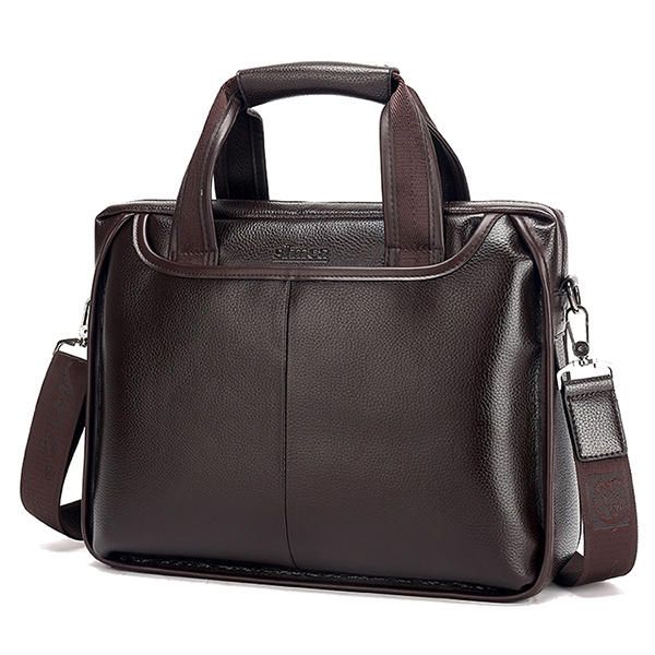 Bolso De Negocios De Piel Sintética Para Hombre Bolsos Para Portátil Maletín