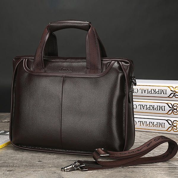 Bolso De Negocios De Piel Sintética Para Hombre Bolsos Para Portátil Maletín