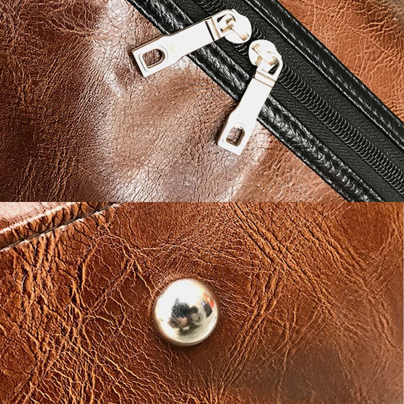 Bolso Retro De Gran Capacidad De Cuero Para Mujer Y Hombre Bolso Para Equipaje De Negocios Bolso Bandolera Bolso Bandolera