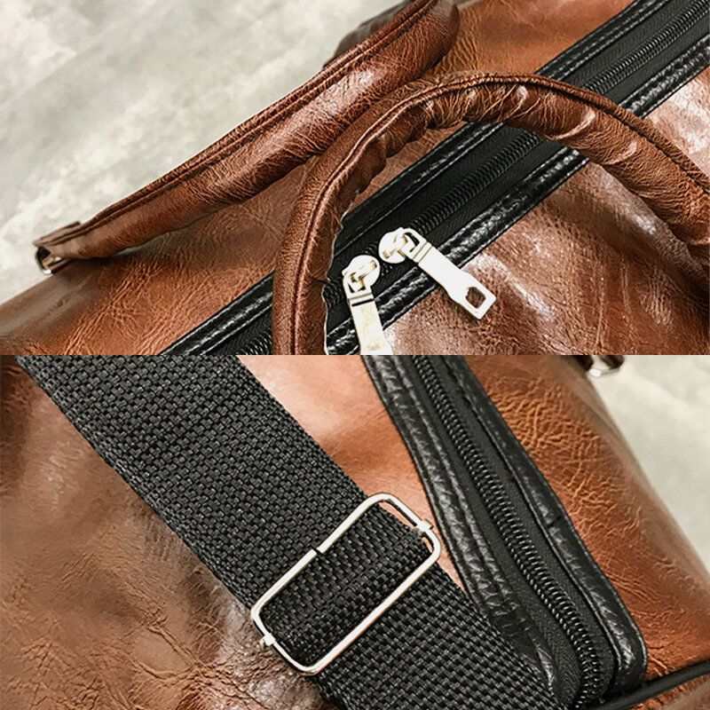 Bolso Retro De Gran Capacidad De Cuero Para Mujer Y Hombre Bolso Para Equipaje De Negocios Bolso Bandolera Bolso Bandolera