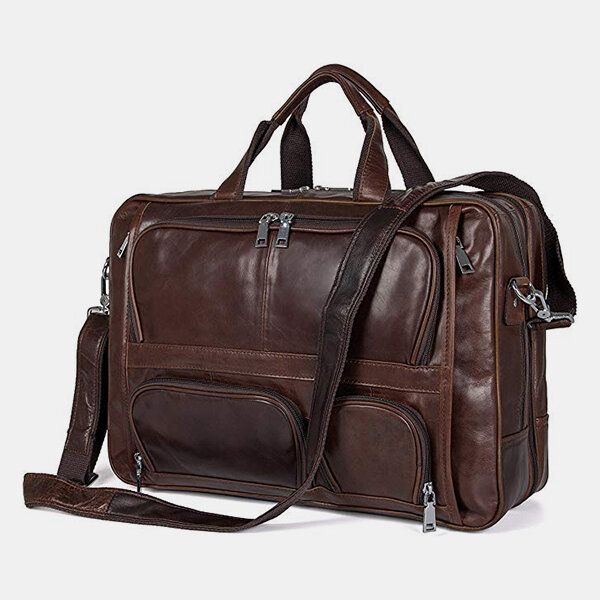 Hombres Multifunción Multibolsillo Impermeable 15.6 Pulgadas Bolsa Para Computadora Portátil Maletín Bolso De Negocios Bolso Bandolera