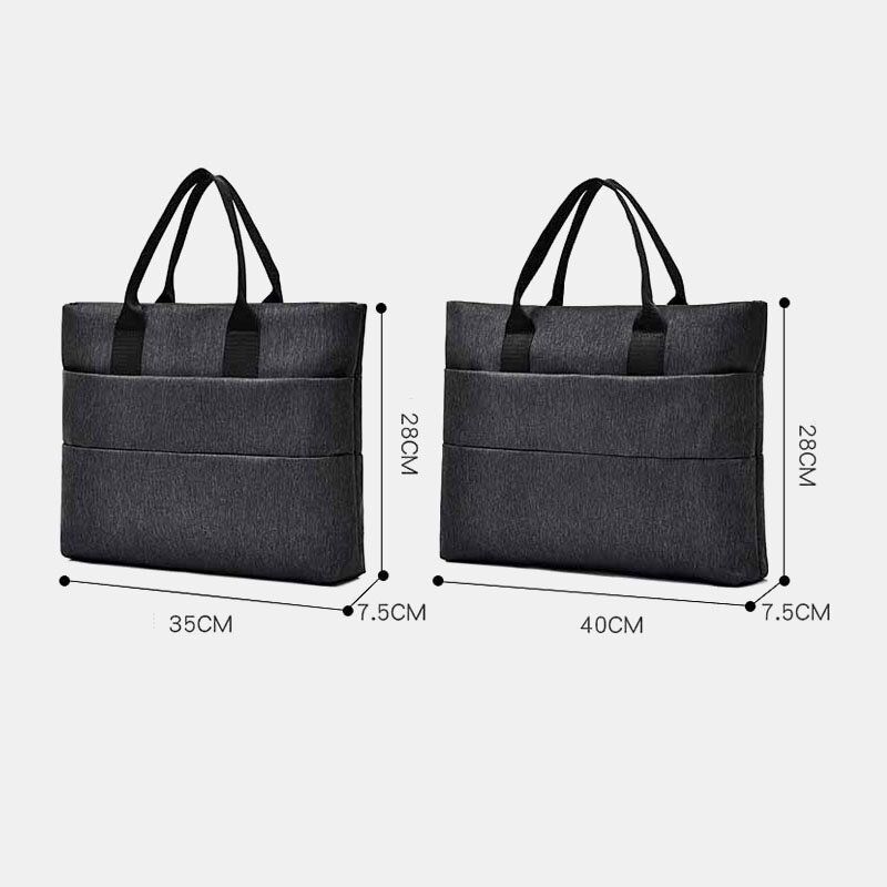 Hombres Oxford Impermeable 15.6 Pulgadas Bolsa Para Computadora Portátil De Gran Capacidad Maletines De Múltiples Capas Bolso