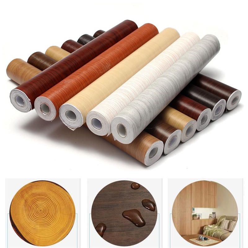 10 M Autoadhesivo Pvc Pared Madera Grano Mural Calcomanía Papel De Pared Película Pegatina Hogar Belleza Moda Decoración