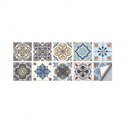 10 Piezas 10x10 15x15 20x20cm Azulejos De Pared Pegatinas Cocina Baño Inodoro Pvc Impermeable