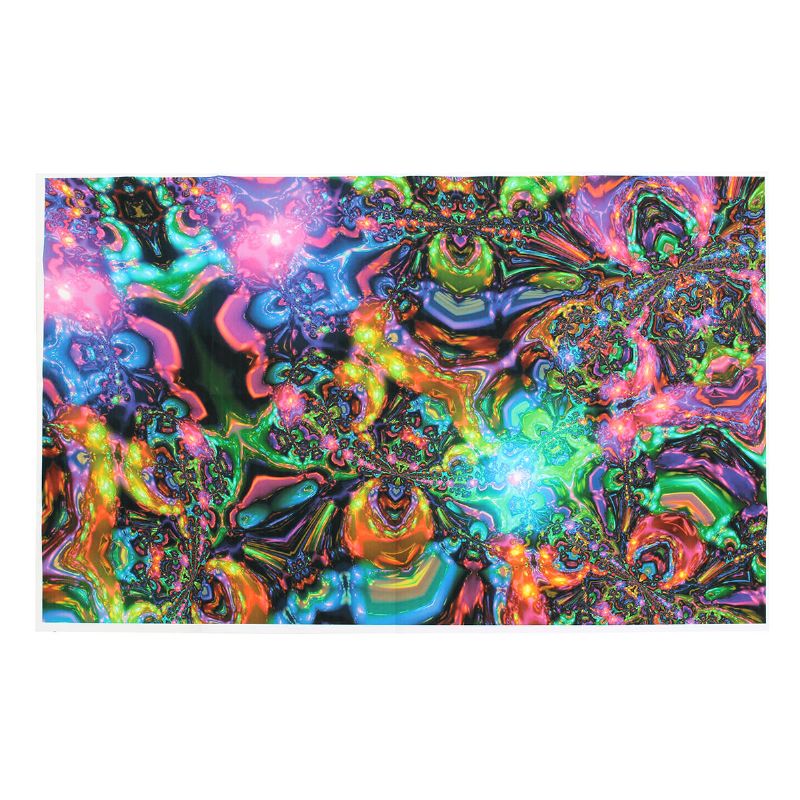 100cmx60cm Psicodélico Trippy Art Tela De Seda Cartel Foto Tela Decoración Del Hogar