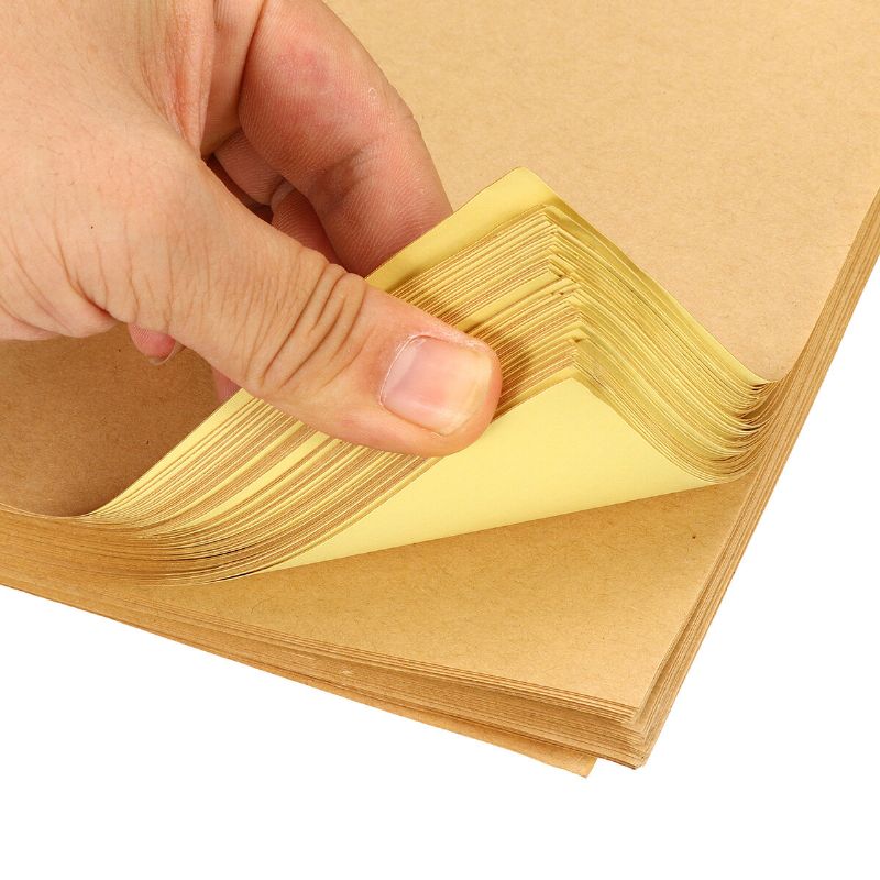 100pcs 21cm * 29.7cm A4 Etiqueta Engomada De Papel De Papel Kraft