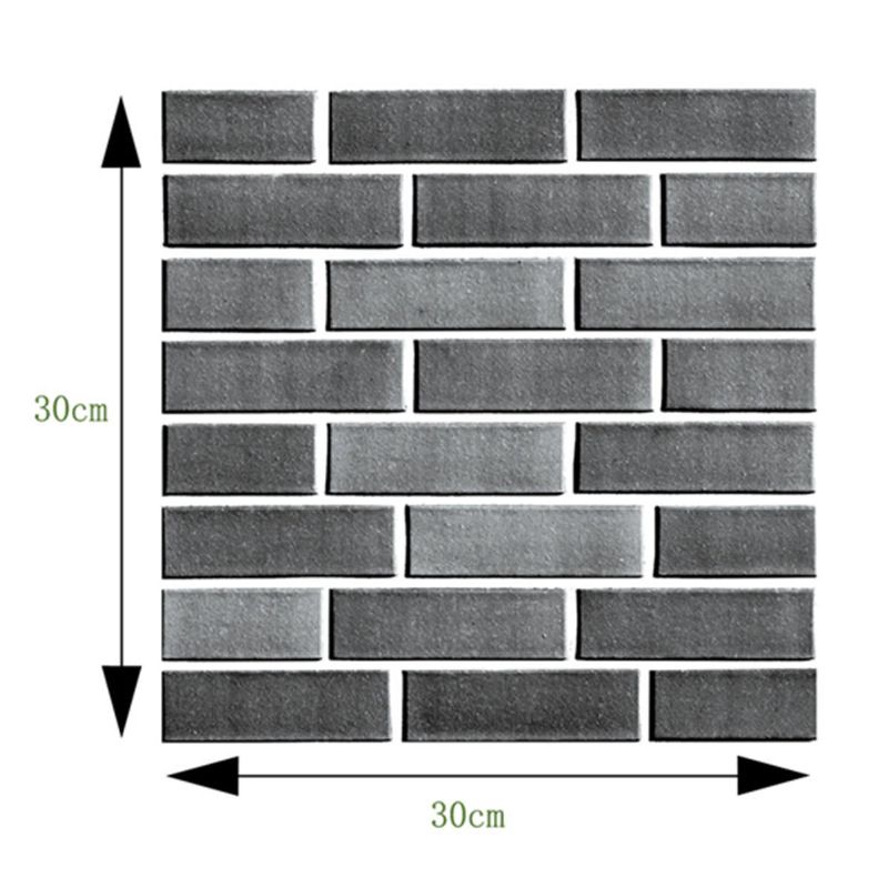 10pcs Set 3d Wall Sticker Tile Brick Autoadhesivo Soft Office Decal Art Decoraciones Para El Hogar