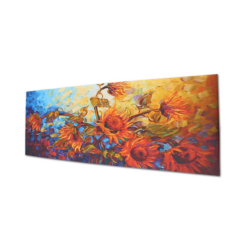 120x60cm Flor Abstracta Impresión De Lienzo Arte Pinturas Al Óleo Decoración De La Pared Del Hogar Sin Marco