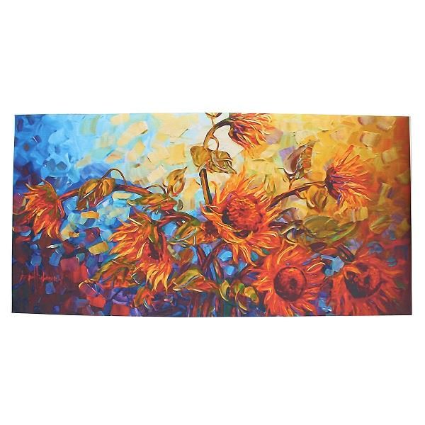 120x60cm Flor Abstracta Impresión De Lienzo Arte Pinturas Al Óleo Decoración De La Pared Del Hogar Sin Marco