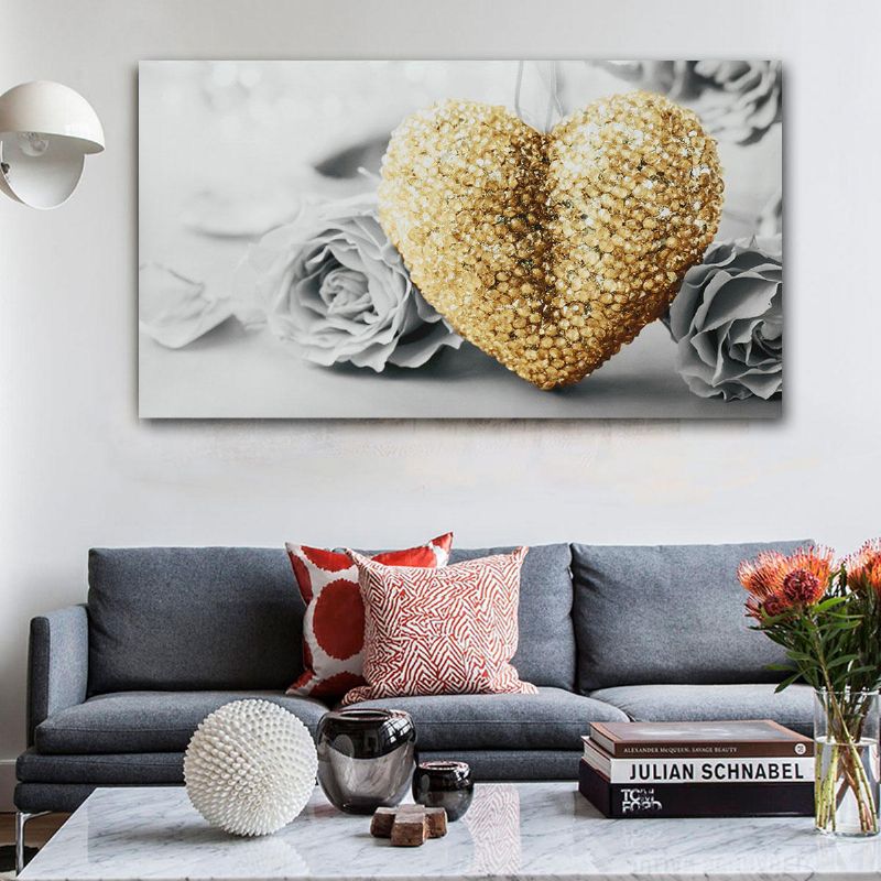 18 Pulgada X32 Pulgada Heart Rose Canvas Prints Cuadros Sin Marco Wall Art Home Decor