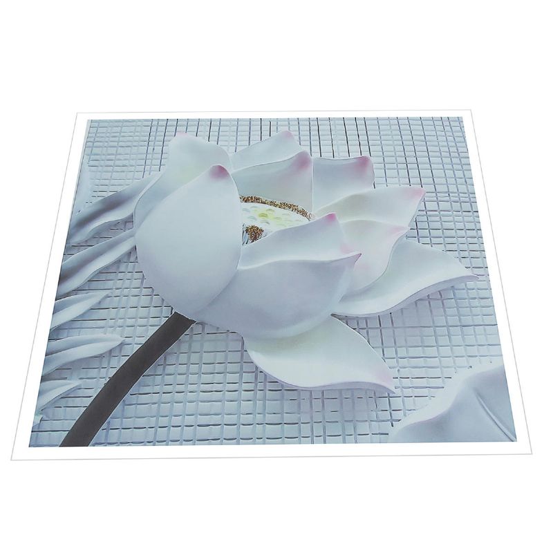 2pcs Impresión De Lienzo Nórdico Flor 3d Rosa Blanca Imagen De Arte De Pared Pinturas De Pared Imágenes Sin Marco