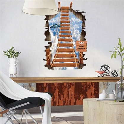 3d Extraíble Escalera De Ensueño Calcomanía De Pared Pegatinas De Pared Decoración De Fondo De Pared Del Hogar