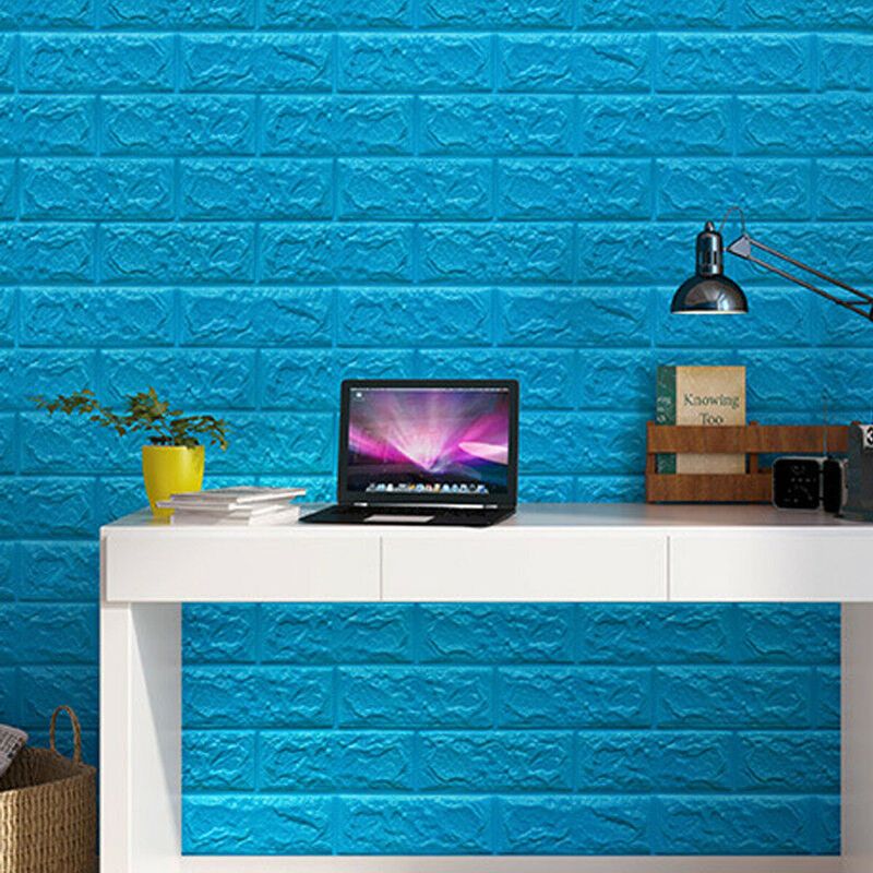 3d Ladrillo Diy Pegatina De Pared Autoadhesivo Paneles Impermeables Papel Tapiz Calcomanía 3d Ladrillo Patrón Espuma Pared Pegatina Para Decoración Del Hogar