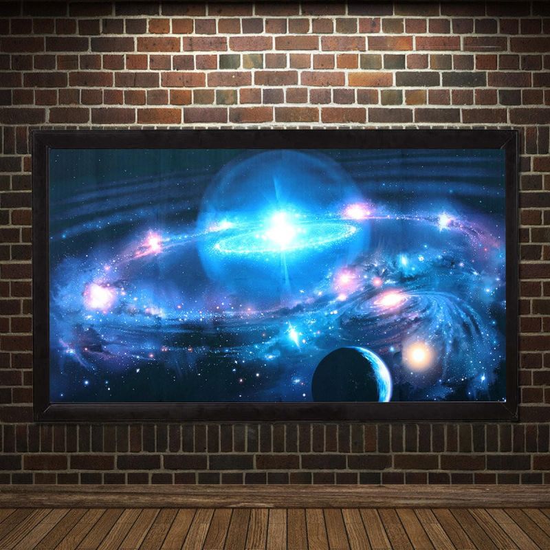 43 * 24 Pulgadas Andrómeda Galaxia Estrellas Universo Espacio Seda Póster Arte Pared Decoración Del Hogar Pinturas