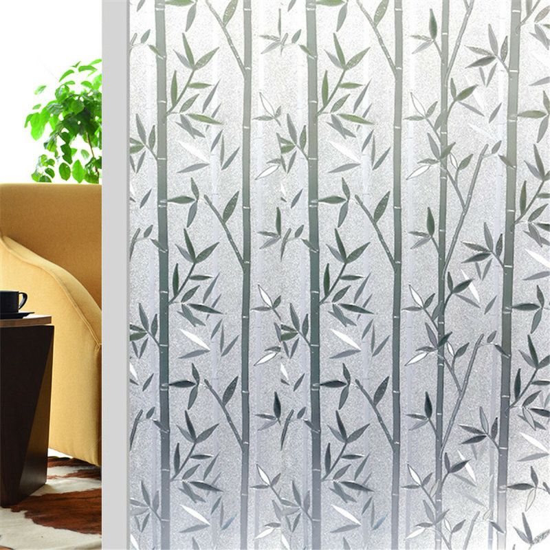 45x200 cm Impermeable Pvc Esmerilado Película Para Ventana Pegatina Ventana Privacidad Adhesivo Aislante Térmico Pegatinas Decorativas Autoadhesivas