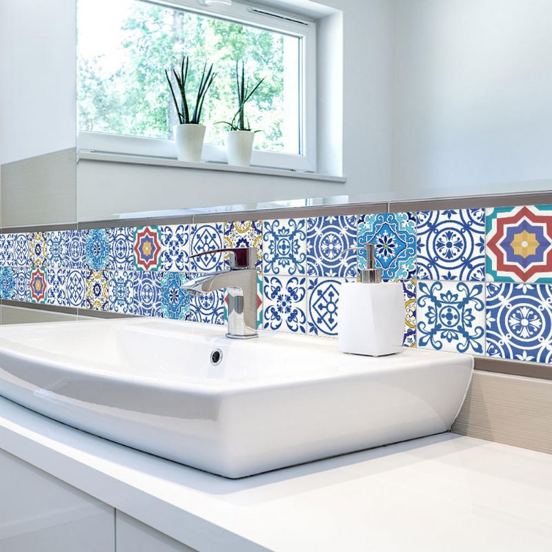 5 M Pvc Etiqueta De La Pared Baño Impermeable Autoadhesivo Papel Pintado Cocina Mosaico Azulejos Pegatinas Calcomanías