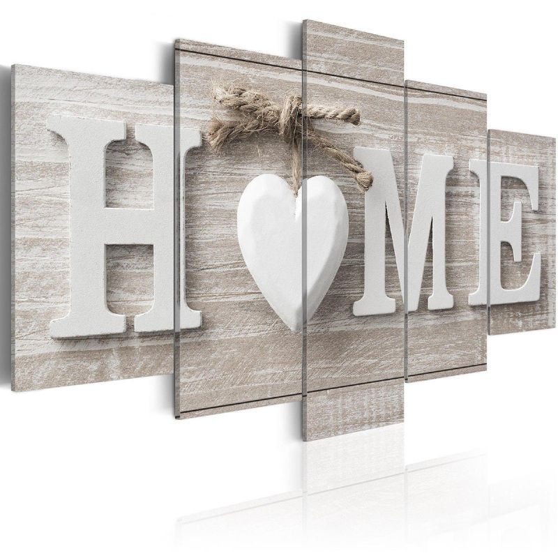 5 Paneles Love Home Wall Art Print Pictures Canvas Wall Art Prints Sin Marco Para Decoraciones Del Hogar