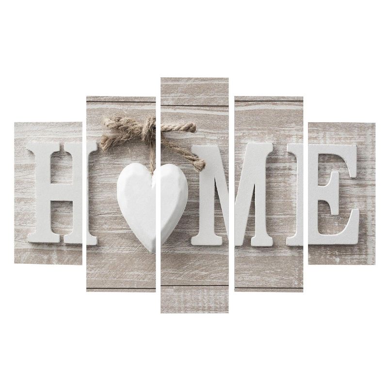 5 Paneles Love Home Wall Art Print Pictures Canvas Wall Art Prints Sin Marco Para Decoraciones Del Hogar