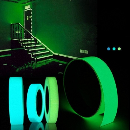 5mx15mm Cinta Luminosa Autoadhesiva Verde Azul Que Brilla En La Oscuridad Escenario De Seguridad Decoración Del Hogar