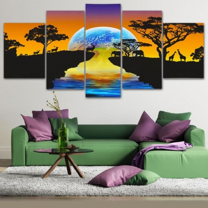 5pcs Set Star Modern Canvas Print Pinturas Sin Marco Wall Art Pictures Decoración Para El Hogar