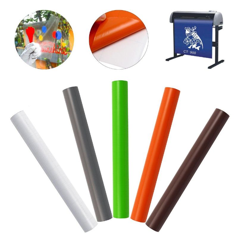 8 Colores Rollo Autoadhesivo Plotter De Corte Impermeable Impresiones Adhesivo De Vinilo Adhesivo Para Pared Al Aire Libre