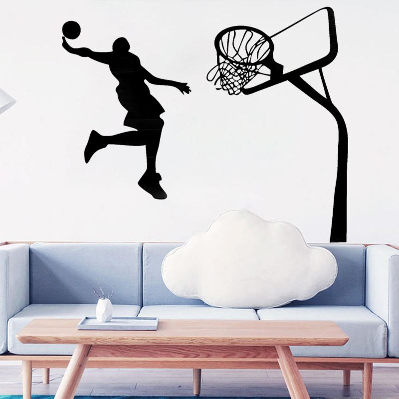 Adhesivo De Pared Removible Para Baloncesto Dunk Sport Diy Calcomanías De Decoración Artística Para Habitación De Niños