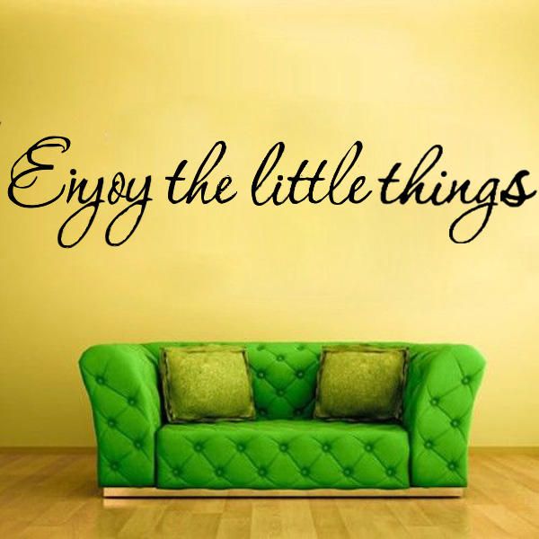 Diy Enjoy The Little Thing Extraíble Art Vinilo Cita Etiqueta De La Pared Mural